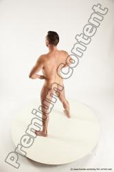 Nude Man White Standing poses - ALL Muscular Short Brown Standing poses - simple Multi angles poses Realistic